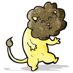 Funny Cartoon Lion N6