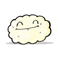 happy cartoon cloud N2