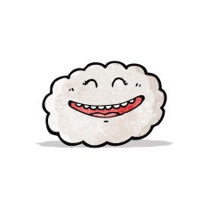 happy cartoon cloud N4