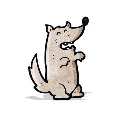 Cartoon Wolf N20