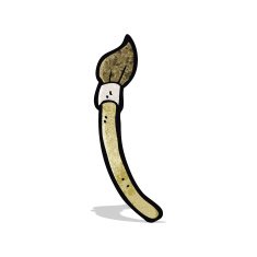 cartoon paint brush N6