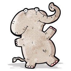 funny cartoon elephant N2