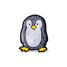 cartoon little penguin