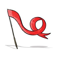 cartoon waving flag N2