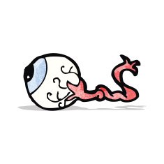 gross eyeball cartoon