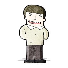 cartoon happy man N5