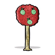 Cartoon Apple Tree N4