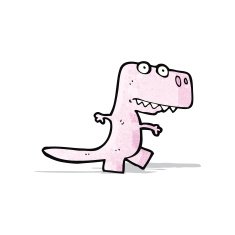 cartoon pink dinosaur N3