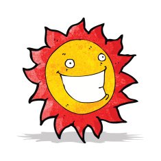 sun cartoon character