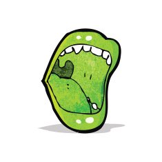 shouting mouth cartoon