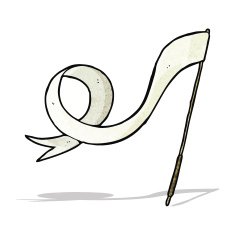 cartoon waving flag N5