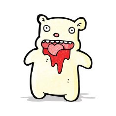 cartoon little polar bear