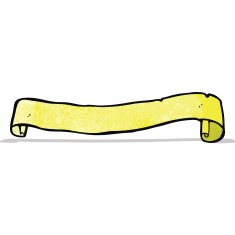 decorative scroll banner cartoon N2