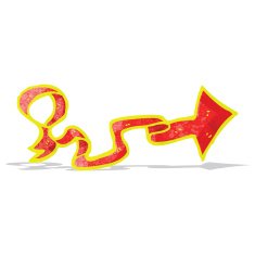 cartoon glowing arrow N7