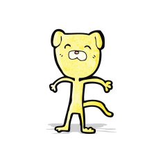 cartoon skinny dog
