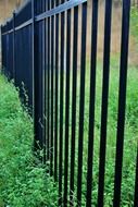 protection metal fence palisade black strong