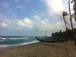 east coast in sri lanka on a cloudy day
