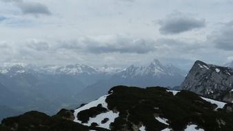 watzmann mountain in the upper mountain