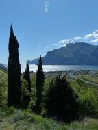 landscape of of Lake and Garda mountains