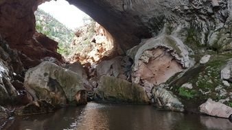 landscape of the tonto natural bridge