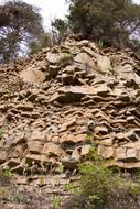quarry stones rock layers landscape