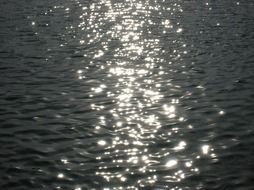 glitter of the sea on the coast of Croatia