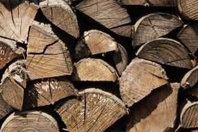 old wood for the fireplace