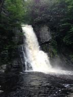 raging waterfall in Pennsylvania