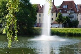 Fountain on the River Danube