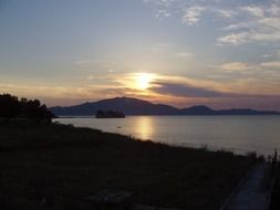 sunset in zakynthos