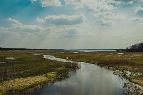 river fields countryside