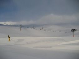 empty ski resort in Solden