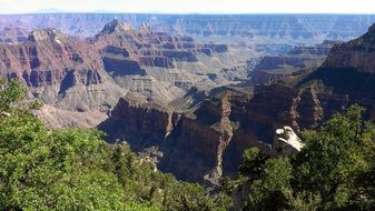 mountains panorama in the Grand Canyon Park in Arizona