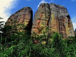 green trees near rocks in angola