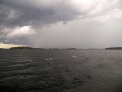 storm on lake winnipesaukee