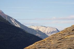 snow mountains in Ausserberg