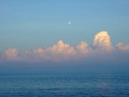 clouds over the ocean in korea