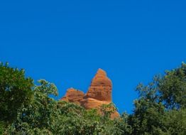 orange rock in las médulas