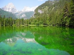 emerald alpine lake