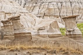 sandstone rock in badlands