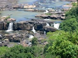 Cascading waterfalls on the river Umgeni