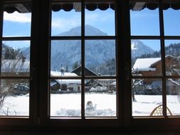 View from the window in Allgäu