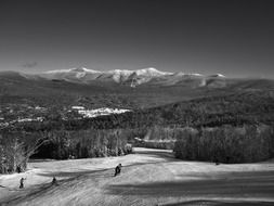 skiing downhill in New Hampshire