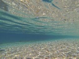 Underwater in Mediterranean, greece