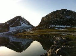 landscape of beautiful peaceful Nevada mountain