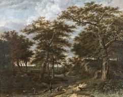 scenic forest landscape painter Adriaen Hendriksz Verboom