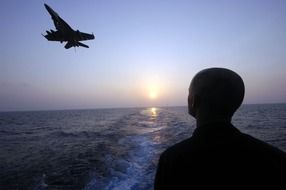 f-18 super hornet in a flight