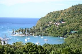 Landscape of Marigot Bay