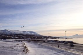 flying plane in Iceland