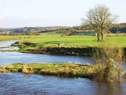 Landscape of the countryside in England